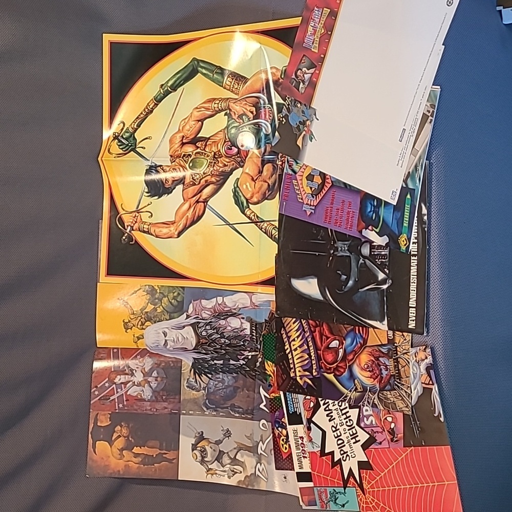 90's Hobby Store Card Collecting Brochures DC Comics Marvel & More
